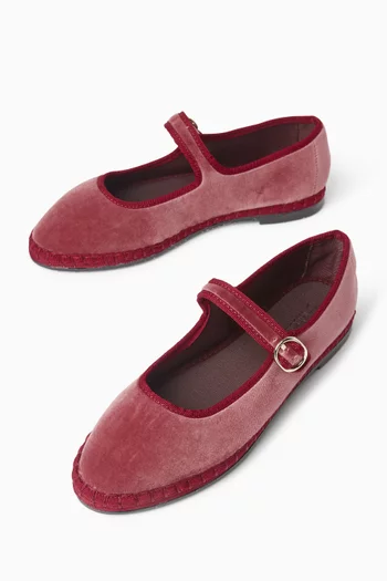 Theresa  Mary Jane Shoes in Velvet