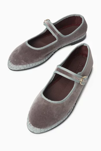 Sampson Mary Jane Shoes in Velvet