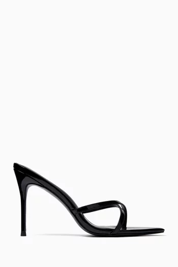 Donatella 100 Sandals in Faux Patent Leather