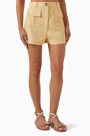Cargo Shorts in Viscose Blend