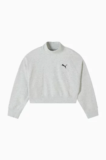 Crewneck Sweatshirt in Cotton-terry