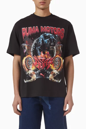 تي شيرت موتورز قطن بوما × آيساب روكي