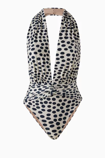 Polka-dot One-piece Swimsuit