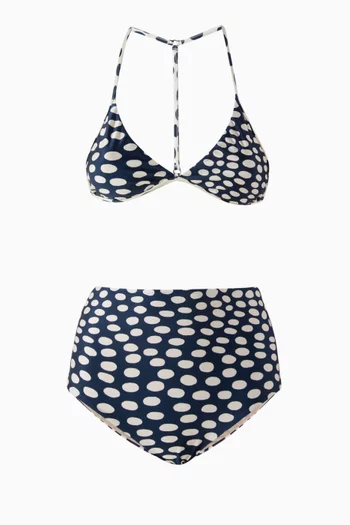 Pois High-waist Bikini Set