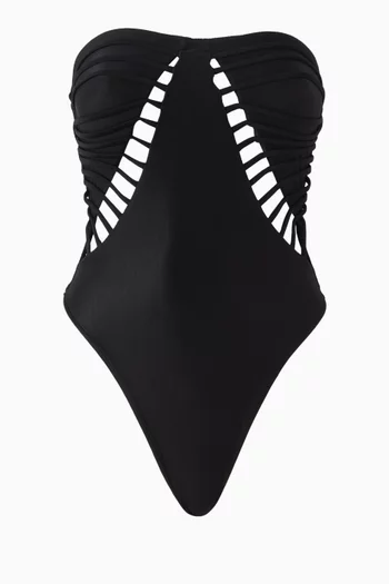 x Sabine Getty Cut-out One-piece Swimsuit