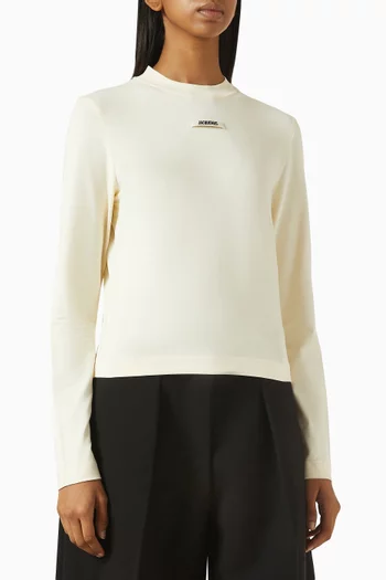Le Gros Grain T-shirt in Cotton Blend