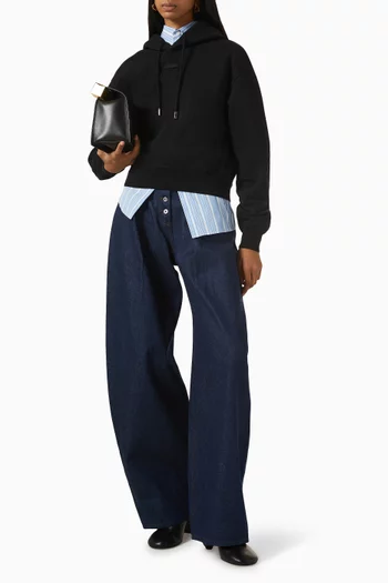 Le Gros Grain Hoodie in Cotton Fleece