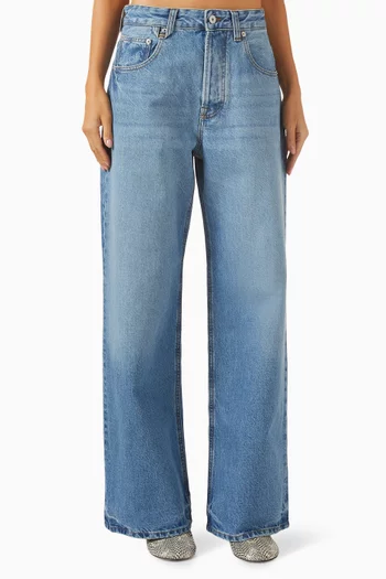 Le de-Nîmes Large Jeans in Denim