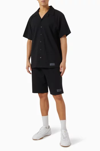 Short-sleeve Shirt in Seersucker Jersey