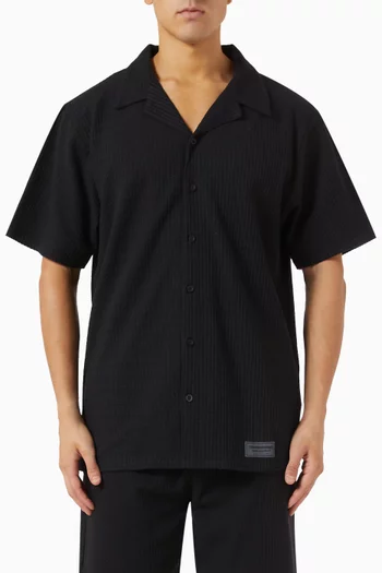 Short-sleeve Shirt in Seersucker Jersey