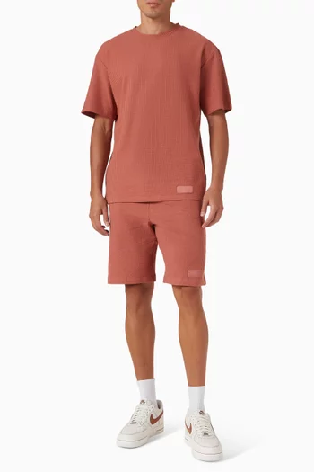 Oversized T-shirt in Seersucker Jersey