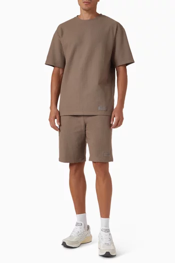 Oversized T-shirt in Seersucker Jersey