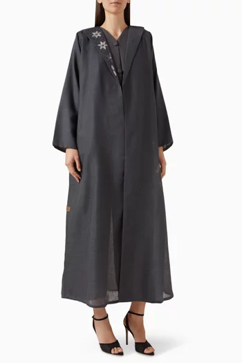 3-piece Abaya Set in Linen
