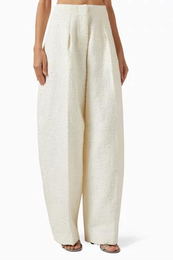 Le Pantalon Curvo Pants in Tweed