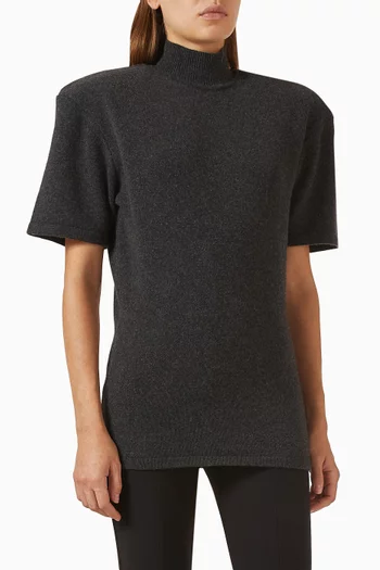 The Castagna Top in Wool-cashmere Knit