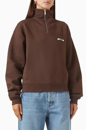 Le Camionneur Grosgrain Sweatshirt in Cotton