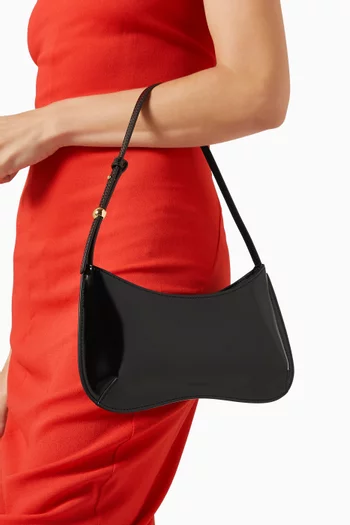 Le Bisou Zip Shoulder Bag in Leather