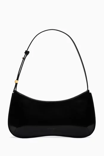 Le Bisou Zip Shoulder Bag in Leather