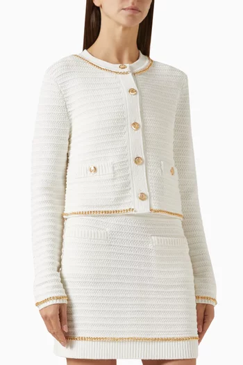 Cecilia Textured Jacket in Cotton Knit