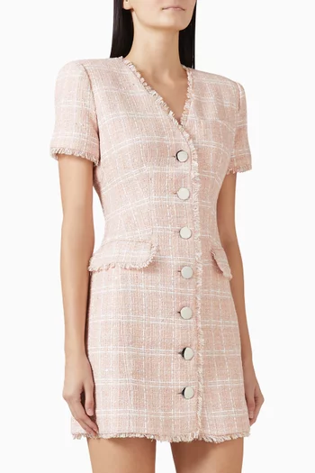 فستان فيبي قصير تويد