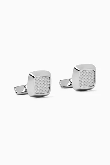 Square Cufflinks in Polished Brass