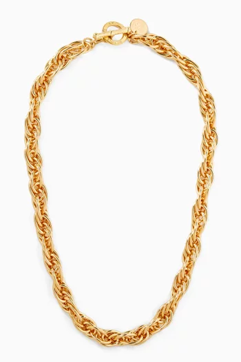 Chunky Necklace in Gold-plated Brass