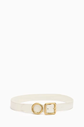 La Ceinture Regalo Thin Belt in Leather