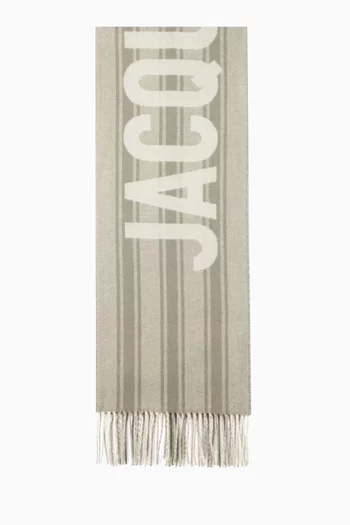 L'écharpe Logo Scarf in Virgin Wool