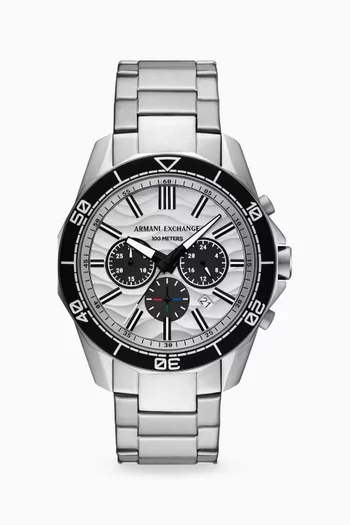 Spencer Quartz Chronograph Stainless Steel Watch, 44mm