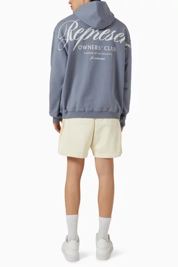 Owners Club Script Hoodie in Cotton