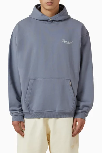 Owners Club Script Hoodie in Cotton