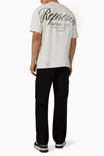 Owners Club Script T-shirt in Cotton