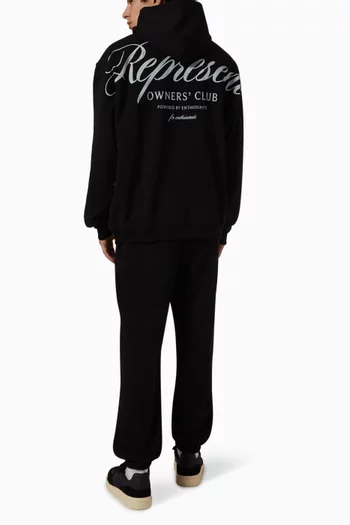 Owners Club Script Hoodie in Cotton