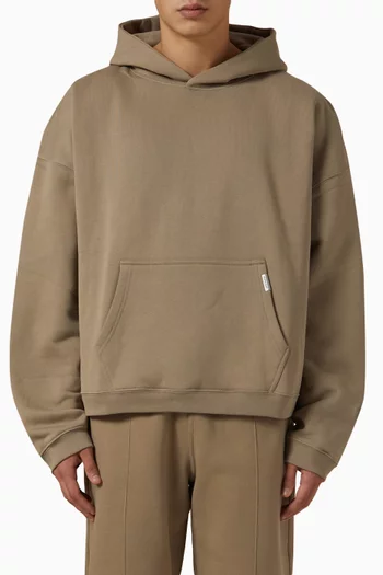 Initial Boxy Hoodie in Cotton