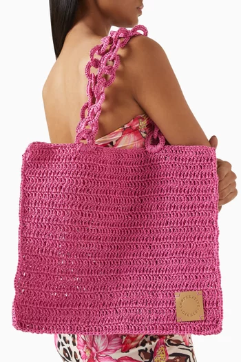 Chain Tote Bag in Paper Yarn