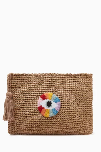 Punch Clutch in Raffia