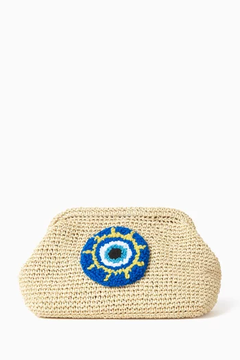 Punch Clutch in Raffia