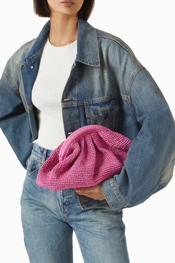 Chunky Clutch in Raffia