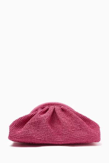 Chunky Clutch in Raffia