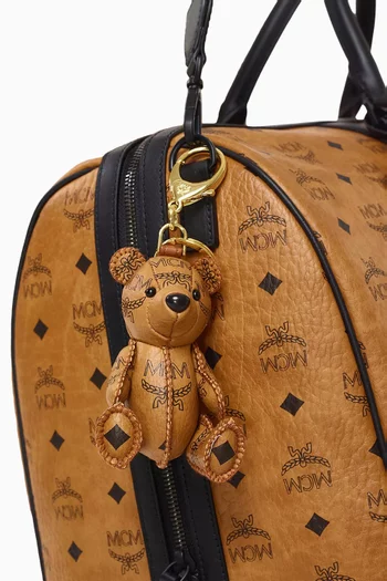 Park Bear Charm in Visetos Canvas