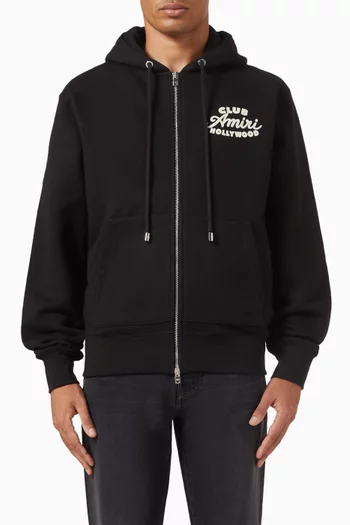 Club Amiri Zip Hoodie in Cotton