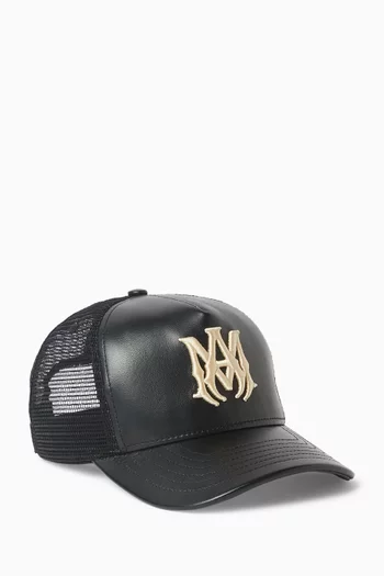 MA Trucker Hat in Leather