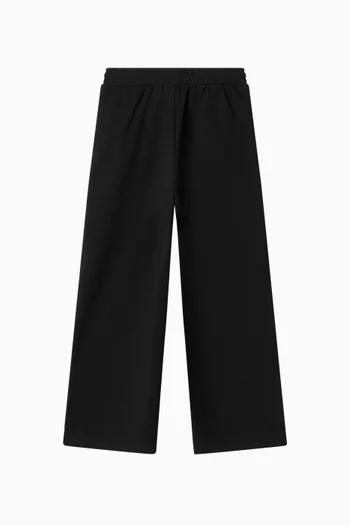 Elastic Waistband Wide-leg Pants