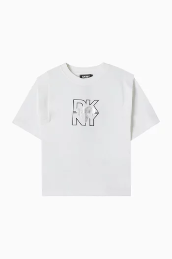 Logo-print T-shirt in Jersey