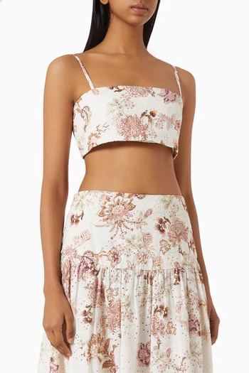 Diza Broderie Anglaise Bustier Top
