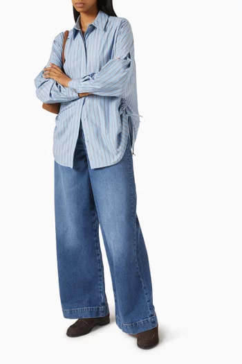 Danie Striped Shirt in Poplin