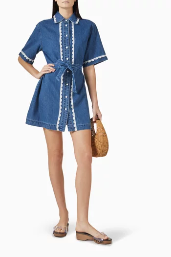 Ellie Mini Dress in Denim