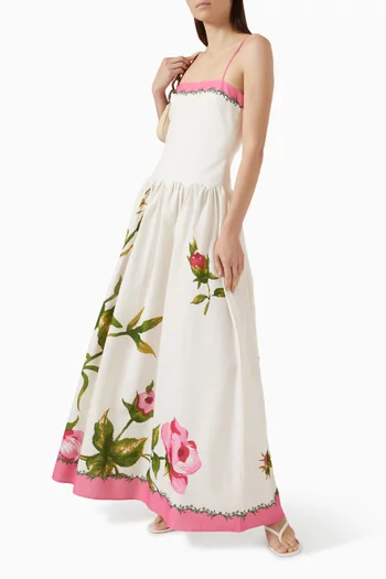 Cordelia Dress in Linen-cotton