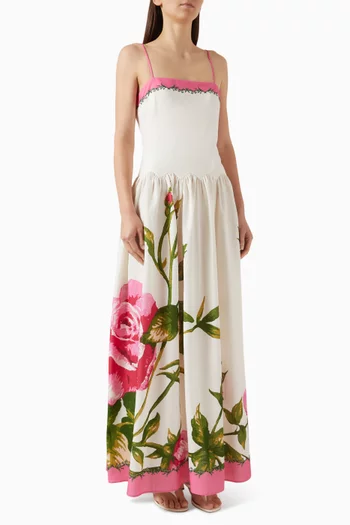 Cordelia Dress in Linen-cotton