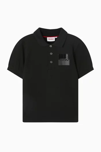 Logo-print Polo Shirt in Cotton-pique